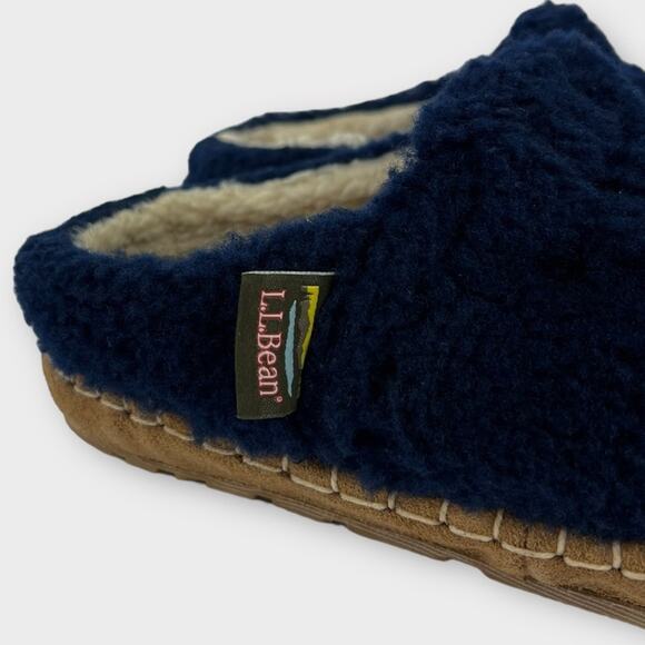 L.L. Bean Women's Cozy Slipper Slides Navy Size 9 - Picture 4 of 8